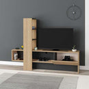 Mobile TV 1 Anta 180x38x138 cm in MDF Troya Rovere Antracite