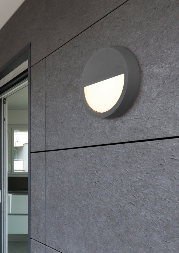 prezzo Anthrazitfarbene LED-Außenwandleuchte aus Aluminium