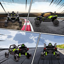 Macchina Elettrica per Bambini 3-5 Anni 12V con Licenza Kawasaki Doppio Motore Telecomando e Musica Nero      