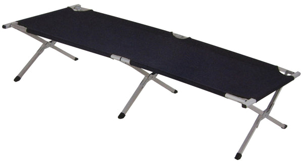 online Campingbett 190 x 64 x 42 cm aus Aluminium und blauem Polyester