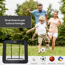 Rebounder Pieghevole da Esterno per Calcio Baseball e Pallavolo 128x118x108-120 cm Nero 