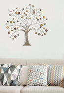 Pannello da Muro Tree 88x2,5x88 cm in Ferro