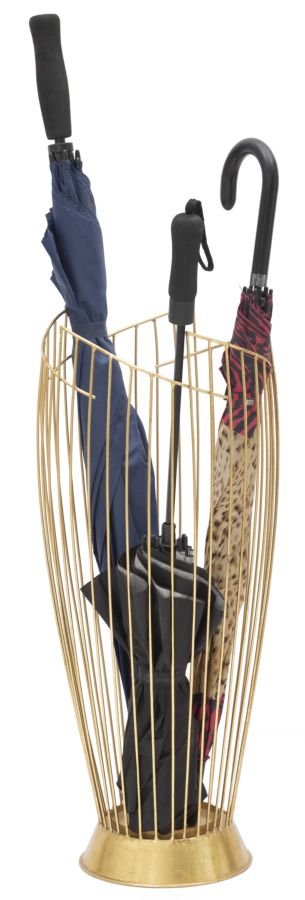 Porta Ombrelli Fashion Oro Ø28x69 cm in Ferro Oro Seconda Scelta
