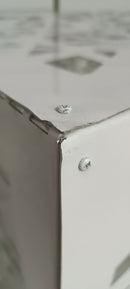 Copri Condizionatore 96x52x82 cm in Alluminio Glam L Bianco Seconda Scelta