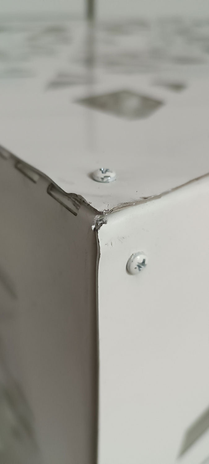 Copri Condizionatore 96x52x82 cm in Alluminio Glam L Bianco Seconda Scelta