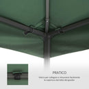 Tetto di Ricambio per Gazebo da Giardino Doppio Tetto 3x3m 