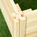 Orto in Cassetta Fioriera con Traliccio per Rampicanti e Fondo Aperto 230x60x110 cm in Legno  