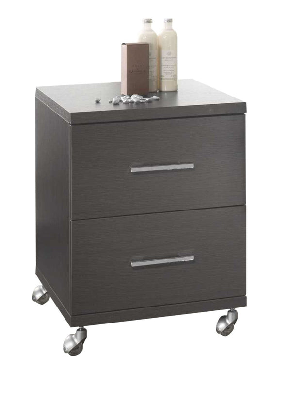 Mobile Kommode 2 Soft Close Schubladen aus Holz in Melamin 40x52x57cm TFT Java Pine Grey prezzo