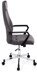 Poltrona da Ufficio Direzionale in Similpelle Sake Grigia