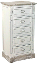 Cassettiera in Legno 5 Cassetti Provenza