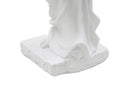 Scultura Statua Woman 14x12x49 cm in Poliresina Bianco