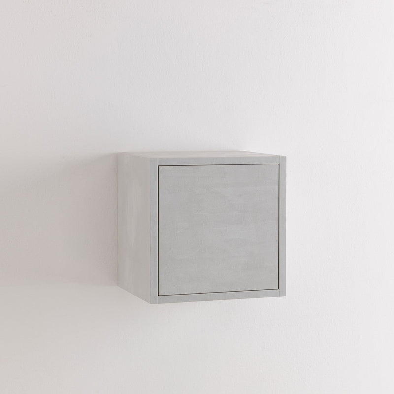 Pensile 1 Anta da Soggiorno 34x27x34 cm in Legno TFT Marte Pietra Bianca