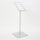 Espositore a Leggio con Piantana 29x47,7x2,3 cm in Alluminio Porta Menù Silver