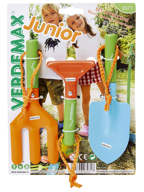 online 3er-Set Gartengeräte für Kinder mit kurzem Griff Rama