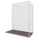 Box Doccia Parete Walk-In 2 Lati in Cristallo Trasparente 8 mm H195 Bonussi Aurore Varie Misure