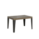  Tavolo Allungabile 120-204x80x77 cm Flame Tortora Telaio Antracite