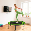 Trampolino Elastico Fitness a 36 Corde Ø114x31 cm in Acciaio e PP Verde      