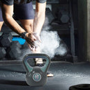 Kettlebell per Allenamento 2 kg Peso in Ghisa con Impugnatura Ergonomica Nero e Verde      