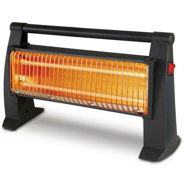 Stufa Riscaldatore Portatile al Quarzo 1200W con Riscaldatore Infrarossi e Interrutore Nero online