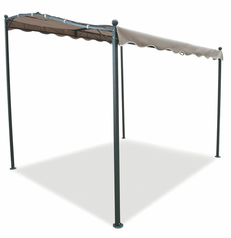 Pergola da Giardino in Ferro 3x2,5 mt Soriani Tortora