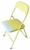 Set 6 Sedie Pieghevoli in Metallo Soriani Gialle