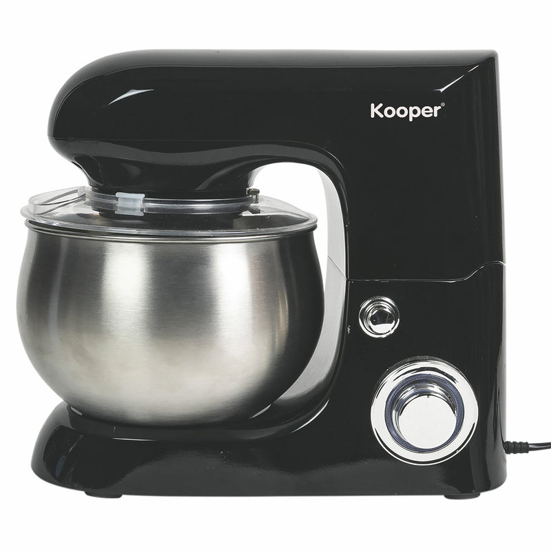 Impastatrice Planetaria 5 Litri 6 Velocità 1300W Ciotola in Acciaio Kooper Atena Nera