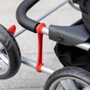 Passeggino per Cani Pieghevole 75x45x97 cm Peso Max 10 kg con Cestino e Portabicchiere Nero 