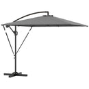 Ombrellone da Giardino a Sbalzo 295x250x235H cm Inclinabile e Girevole Grigio   