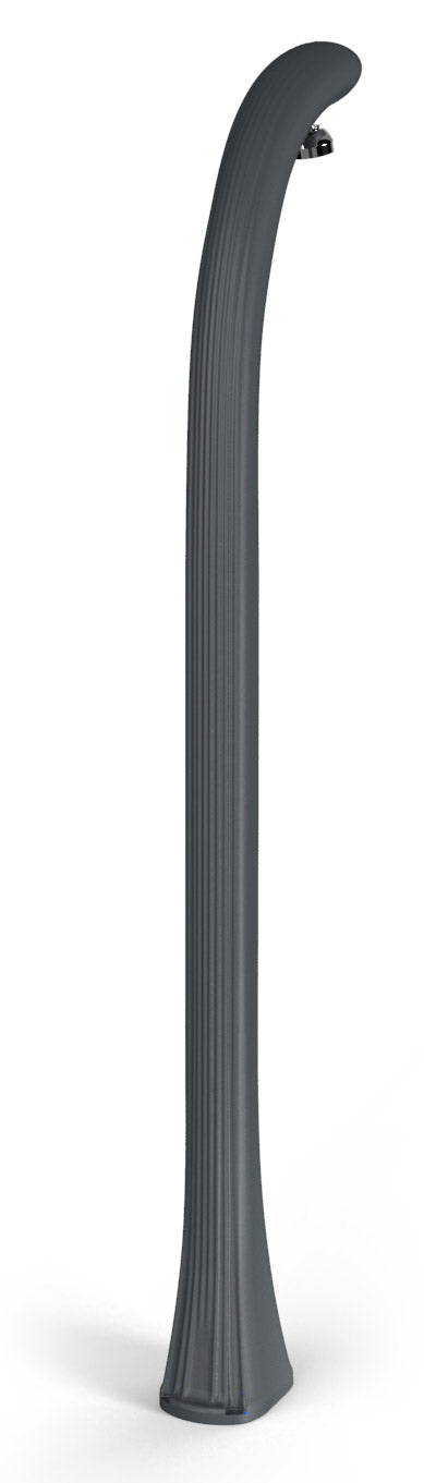 Doccia Solare da Esterno Giardino 20L Miscelatore e Lavapiedi Arkema Happy One Grigio Antracite