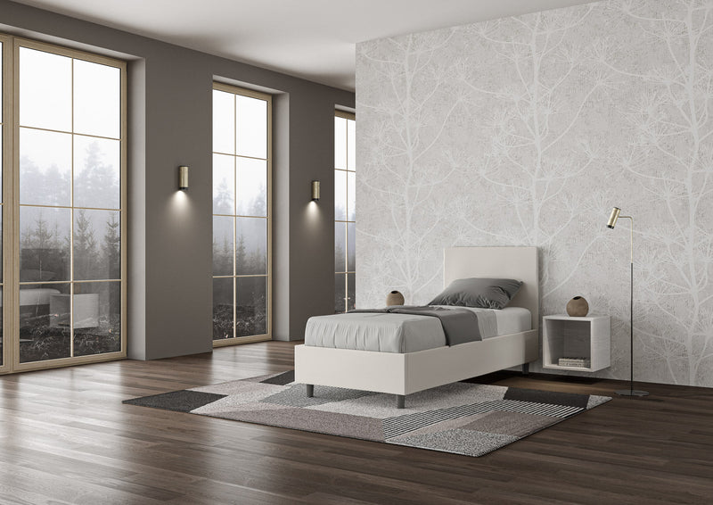 Letto Singolo Adele Bianco Varie Misure