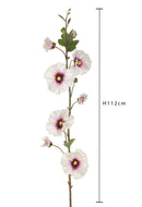 Set 2 Ramo Artificiale di Malva Altezza 112 cm 