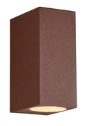 Applique da Esterno Attacco GU10 in Alluminio Pressofuso Ruggine