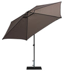 Ombrellone da Giardino Ø3 m Palo Ø38 mm in Alluminio Tessuto Dralon Acrilico Border Taupe