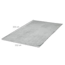 Coperta Plaid Dubleface 203x152x0,5 cm in Flanella 330 GSM Grigio