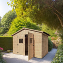 Casetta Box da Giardino 2,8x2 m Senza Pavimento in Legno Picea Massello 16mm Eden