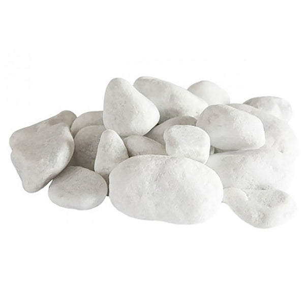 Weißes Kies-Set 24-teilig Dekosteine ​​für Bioethanolöfen und Kamine Karlsen prezzo