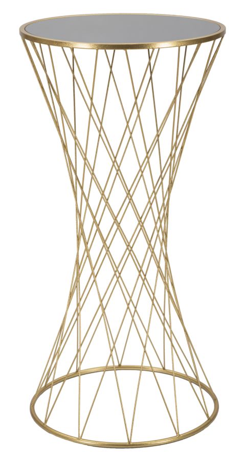 Tavolino Tower New 50x100x50 cm in Ferro e MDF Oro acquista