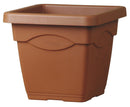 Vaso 38x38x33,5 cm in Polipropilene Quadro 38 Terracotta
