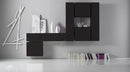 Parete Attrezzata Mobili Salotto 6 Mobili Sospesi 255x31x190cm TFT  Boost Antracite