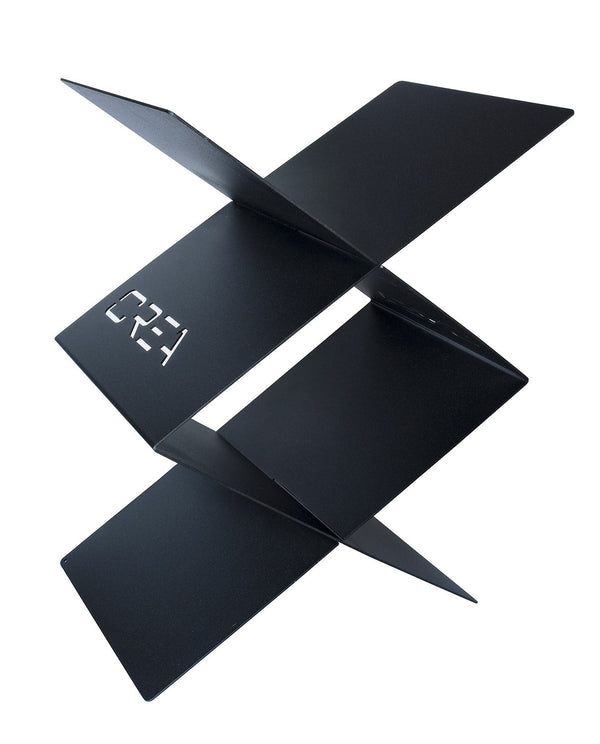 prezzo Portalegna per Camino da Interno 560x380x740 cm in Acciaio Crea Rombo Largo Nero