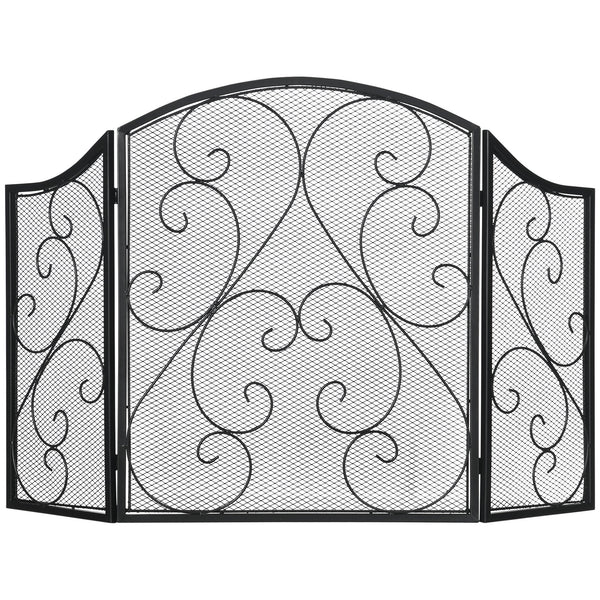 acquista Parascintille con Antine 66x31x81 cm in Metallo Nero