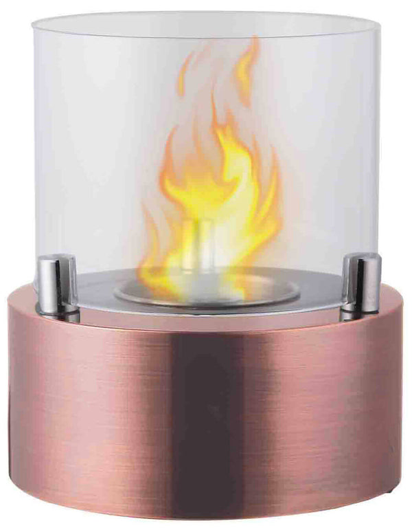 sconto Bioethanol Tischkamin Ø13x15,8 cm Vannini Giotto Kerze Rosè