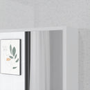 Armadietto con Specchio da Bagno con Mensole a Giorno 60x15x76cm Bianco  