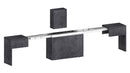 Panca Allungabile 66/290x25x45 cm Pratika Singola A Grigio Ardesia  