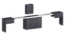 Panca Allungabile 66/290x25x45 cm Pratika Singola A Grigio Ardesia  