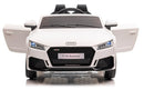 Macchina Elettrica per Bambini 12V Audi TT RS Roadster Bianca