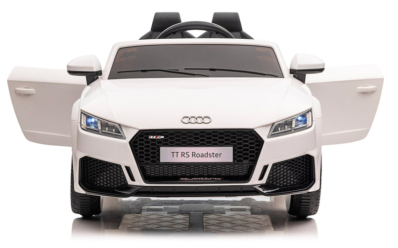 Macchina Elettrica per Bambini 12V Audi TT RS Roadster Bianca
