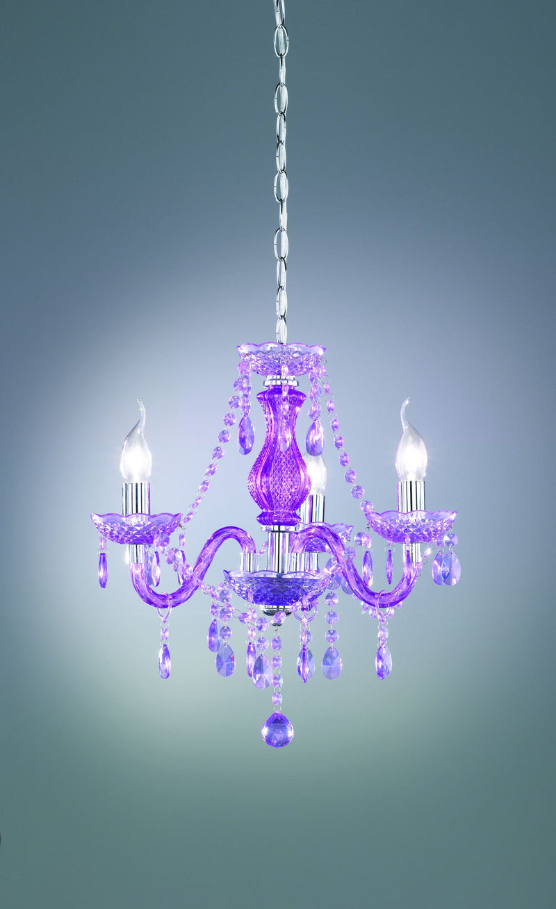 Lampadario da Interno  E14 in Metallo Cromo