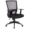 Sedia Poltrona Operativa da Ufficio in Tessuto e Rete Tosini New Orleans Nero