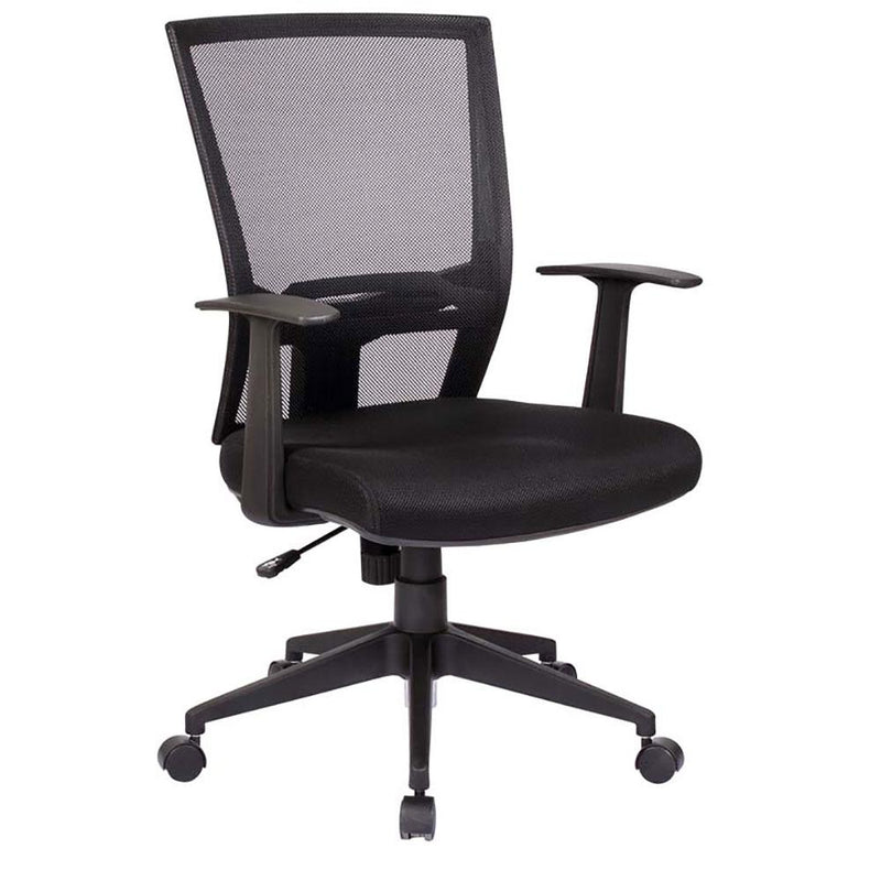 Sedia Poltrona Operativa da Ufficio in Tessuto e Rete Tosini New Orleans Nero